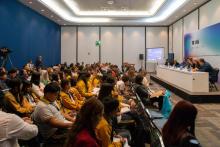 México y Grecia comparten las realidades de su caricatura en la conferencia “De Minerva a Atenea”, en el EICH 2024 2