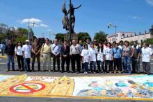 Con obra plástica celebran Día mundial sin auto