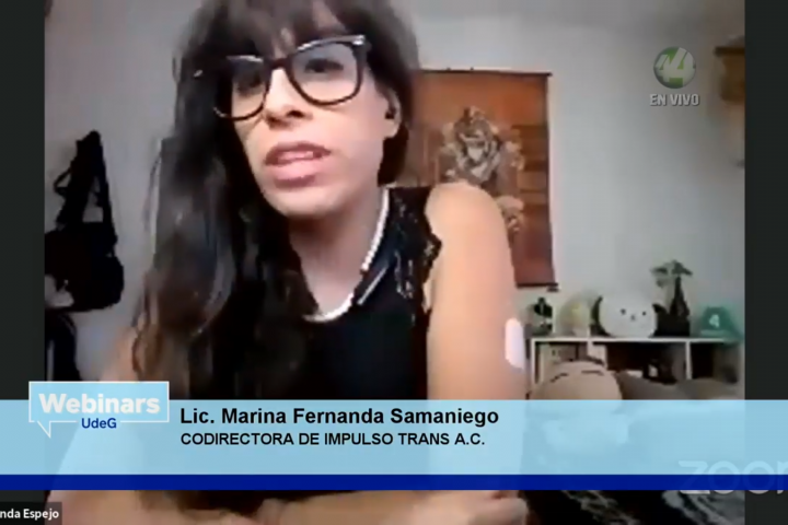 odirectora de Impulso Trans, AC, e Incidir AC, Marina Fernanda Samaniego.  