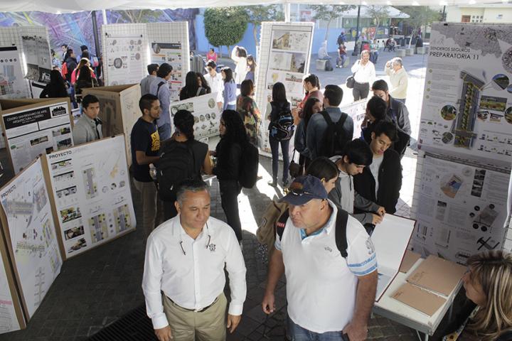 Muestra con los proyectos de los alumnos de urbanística y medio ambiente