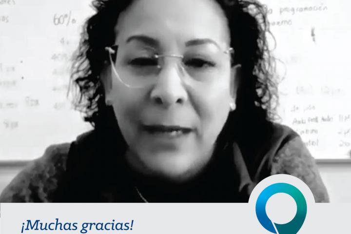 la doctora Angélica Martínez explicó cuál es el objetivo del diseño de información