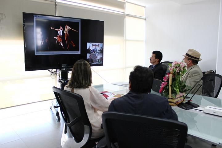 Videoconferencia con autoridades de CUAAD y Tabio y Sogamoso