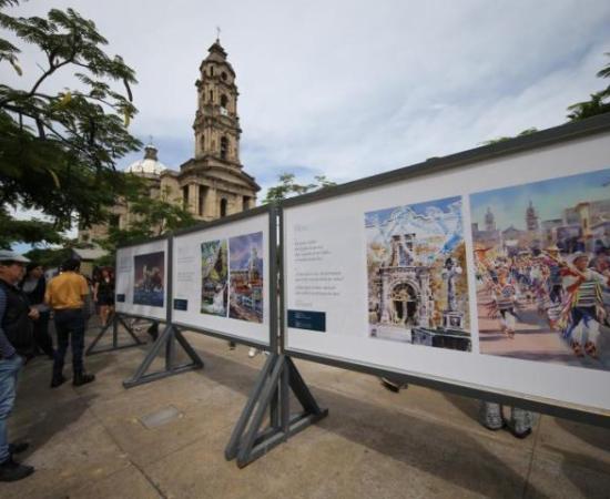 Inauguran placas de escritores y la exposición “Acuarela de luz, esto es Jalisco” en Paseo Alcalde_1