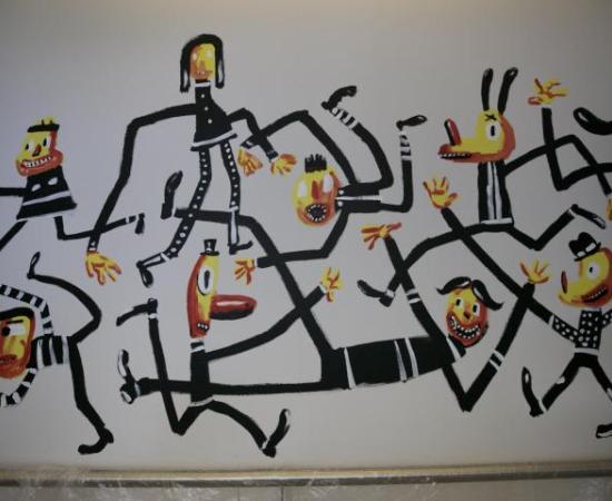 Caricaturista “Liniers” pinta mural en Conjunto Santander de Artes Escénicas (foto 2)