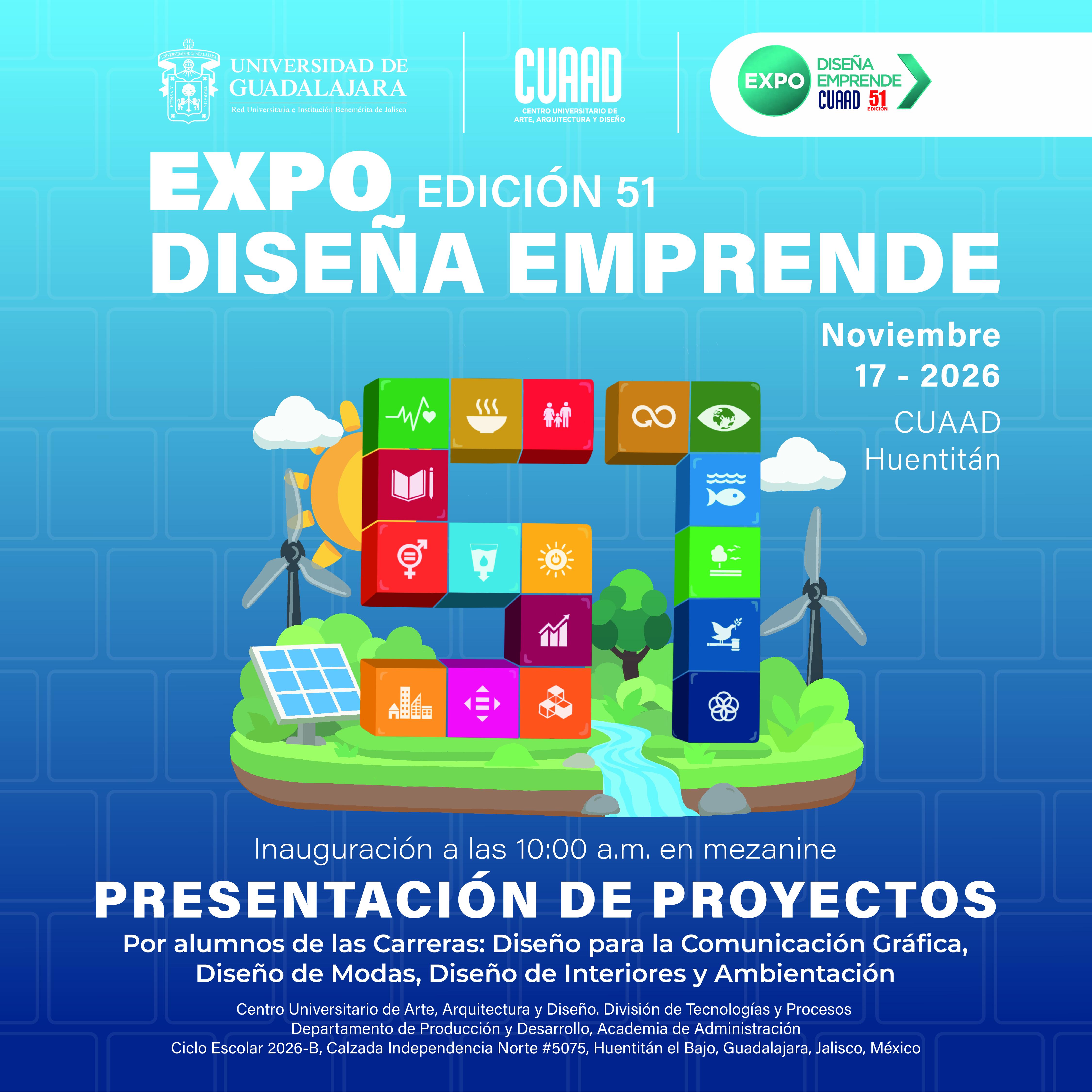 EXPO DISEÑA EMPRENDE CUAAD Edición 51