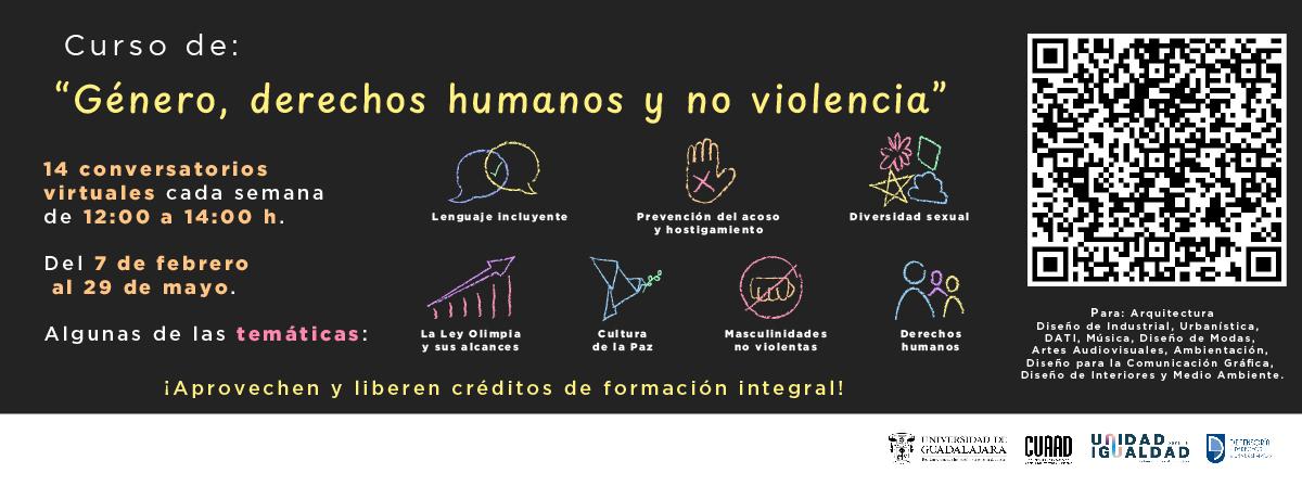 CURSO DE GENERO, DERECHOS HUMANOS Y NO VIOLENCIA