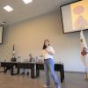  la licenciada Paulina Hernández Diz, asistente de la Unidad para la Igualdad de la Universidad de Guadalajara, capacitó el 31 de octubre a integrantes de la comunidad del Centro Universitario de Arte, Arquitectura y Diseño (CUAAD), para que conocieran el Protocolo contra la violencia de género de esta Casa de Estudio.